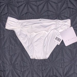 White bikini bottoms